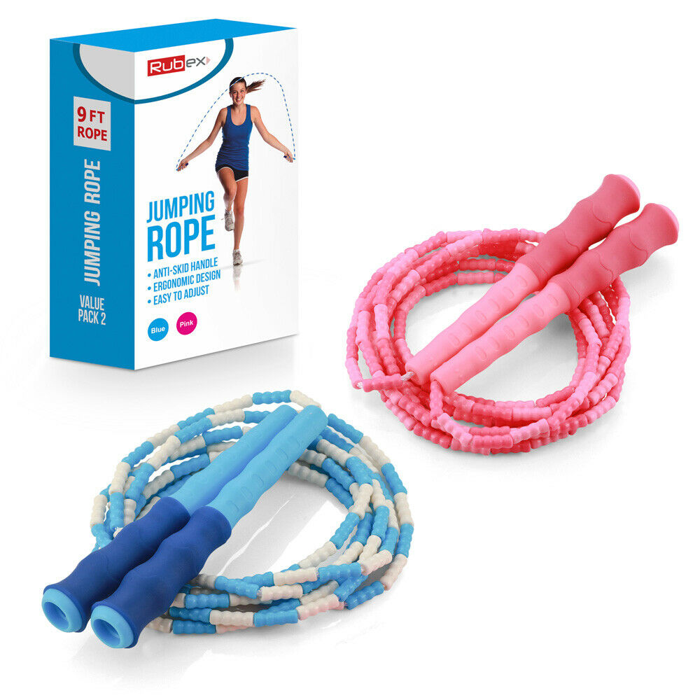 Soft Beaded Jump Rope Tangle-Free,Segmented Speed Jumping Rope