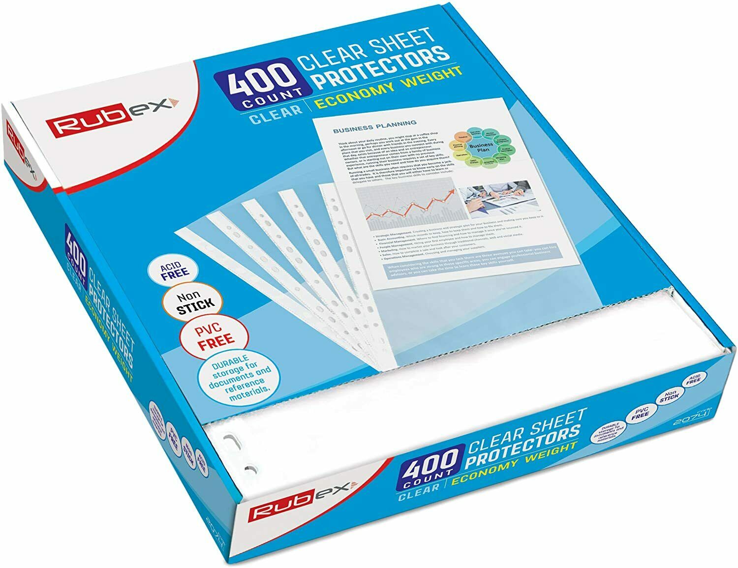 400 Sheet Protectors 8.5 x 11 Inches - Clear Plastic Sheet