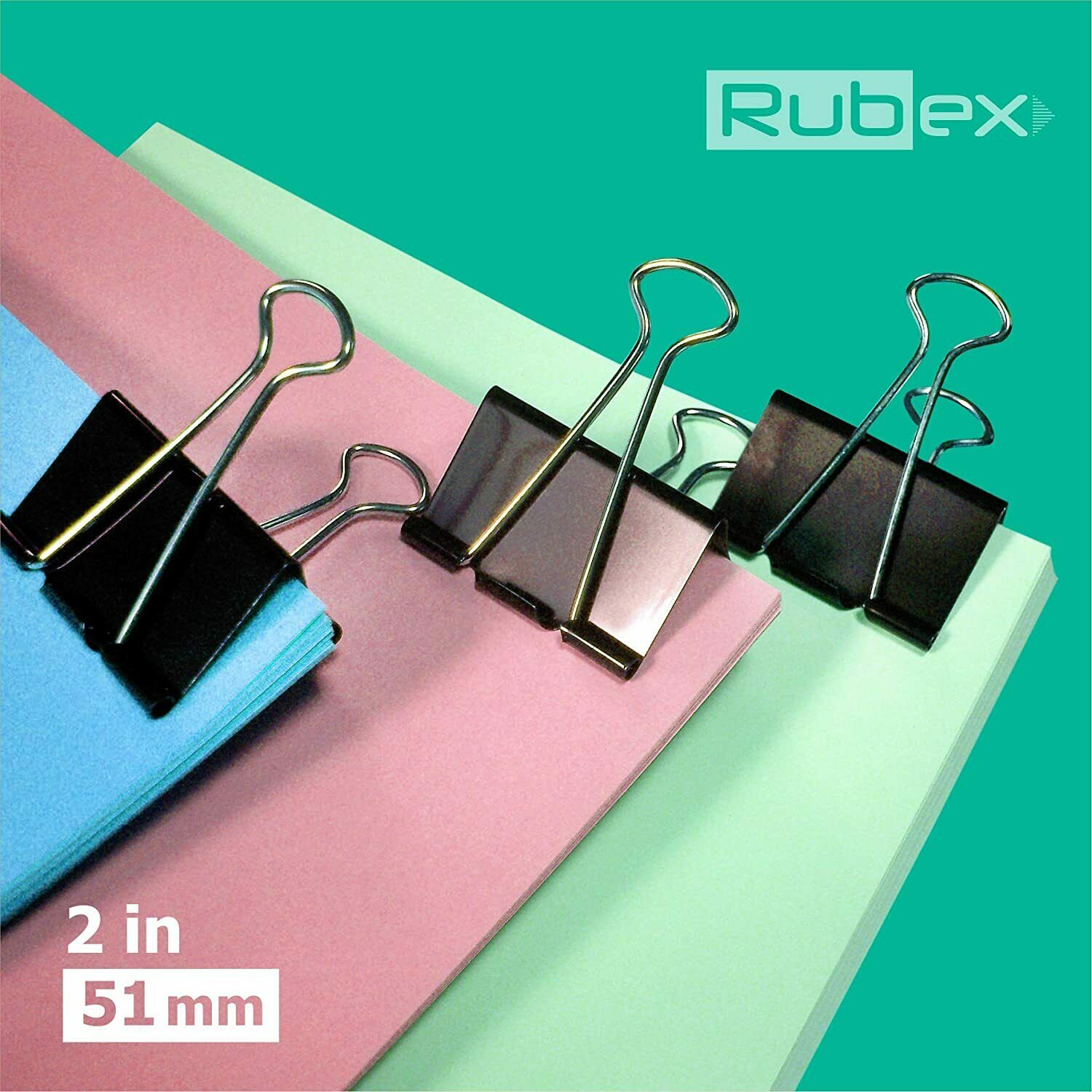 72 Pcs Extra Large Binder Clips 2 Inch Width for Office