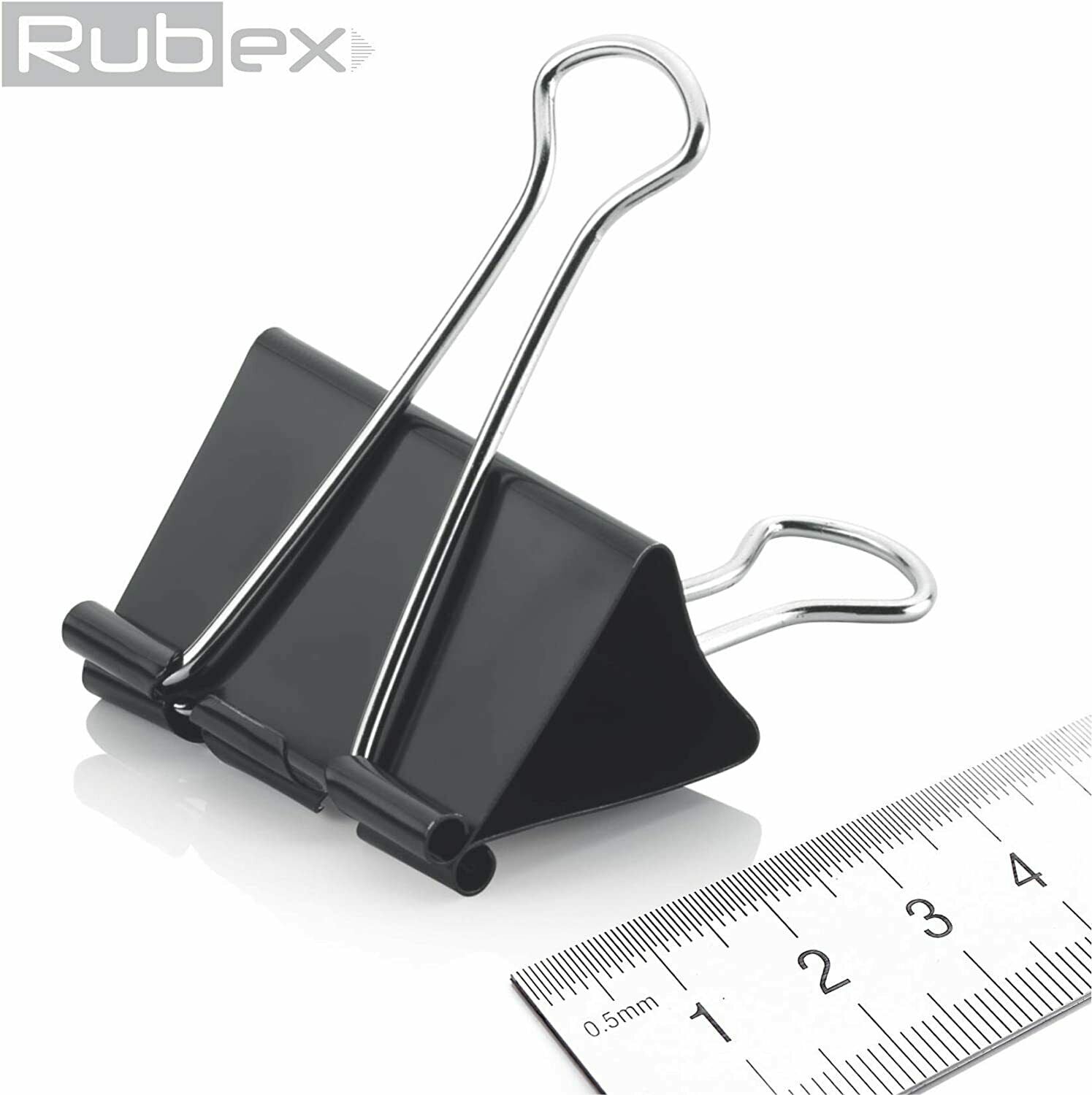 Rubex Binder Clips, Black Large Binder Clips, Jumbo Binder Clips Mixed –  rubexusa